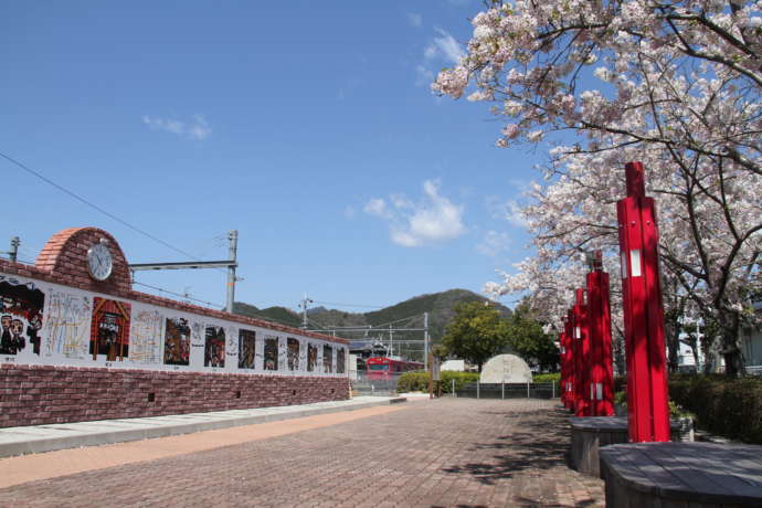 甘地駅前公園の様子