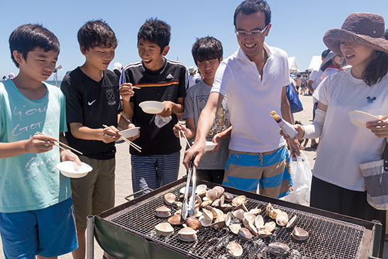 一宮海水浴場のはまぐり祭り