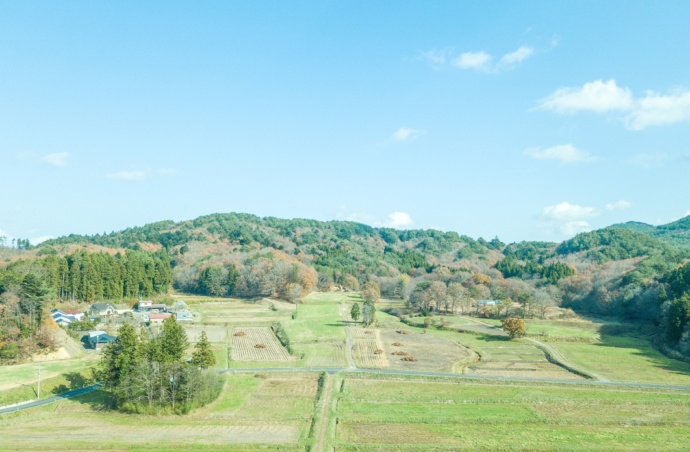 飯舘村の田園風景