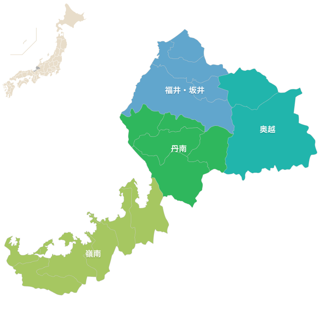 福井県の地図