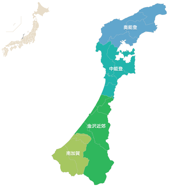 石川県の地図