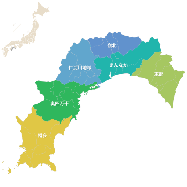 高知県の地図