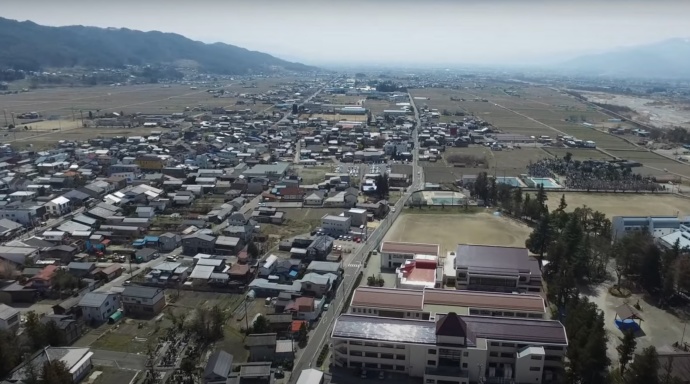 長野県池田町の風景