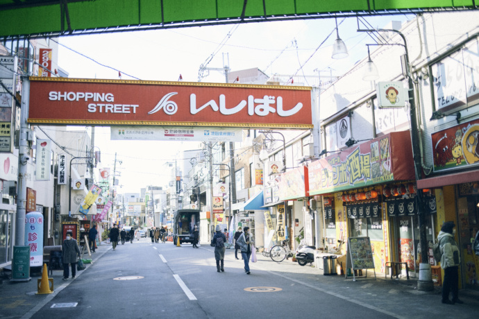 石橋商店街の風景