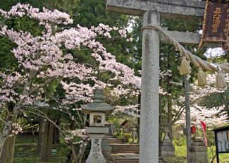 生身天満宮の春の景色