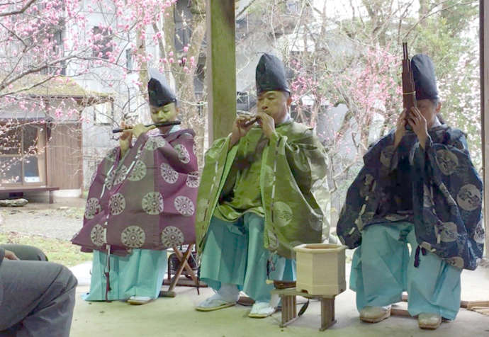 生身天満宮の雅楽奉納
