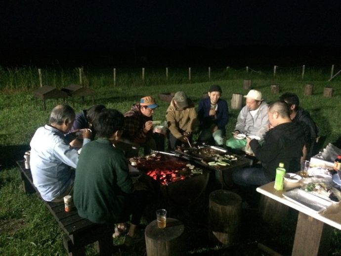 移住体験ツアー時に行ったBBQ交流会の様子