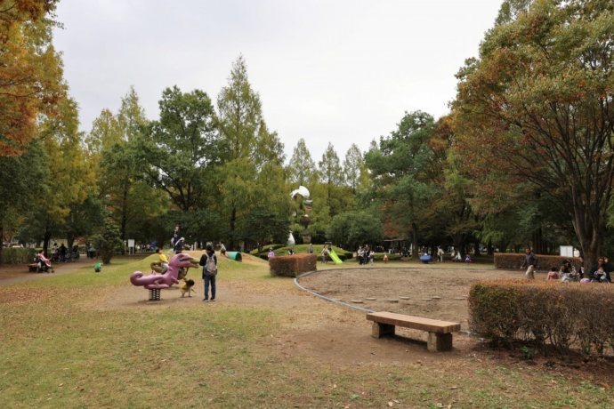 町制施行記念公園での様子