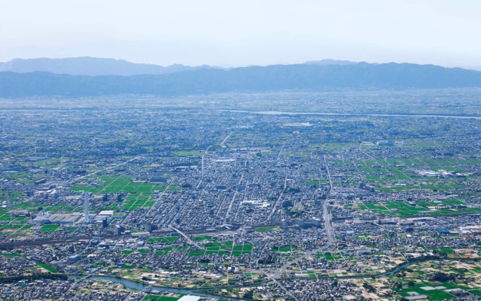 稲沢市の市街地の様子