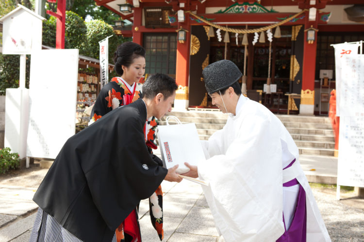 居木神社の神前結婚式画像