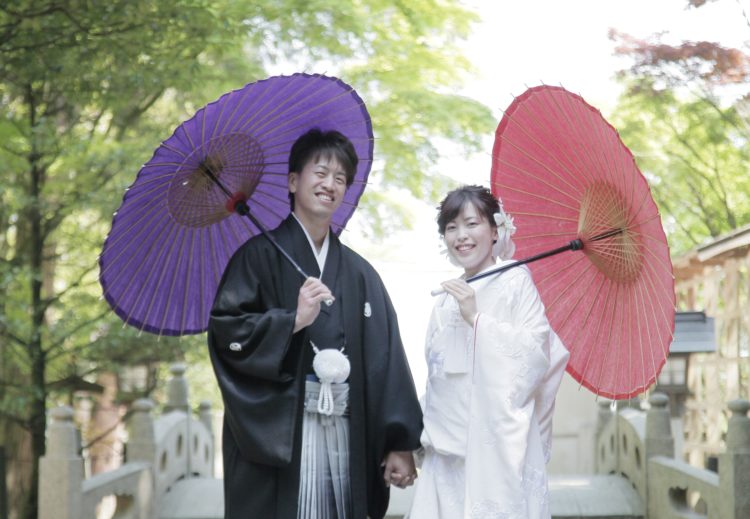 愛媛県西条市の石鎚神社の神前結婚式