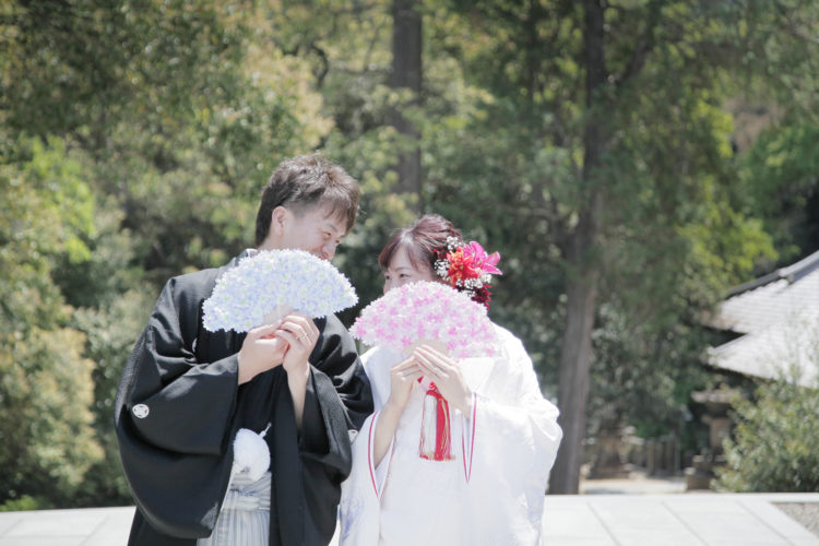 愛媛県西条市の石鎚神社の神前結婚式