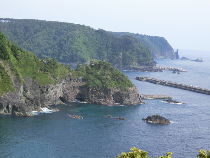 岩手県岩泉町にある熊の鼻展望台からの風景