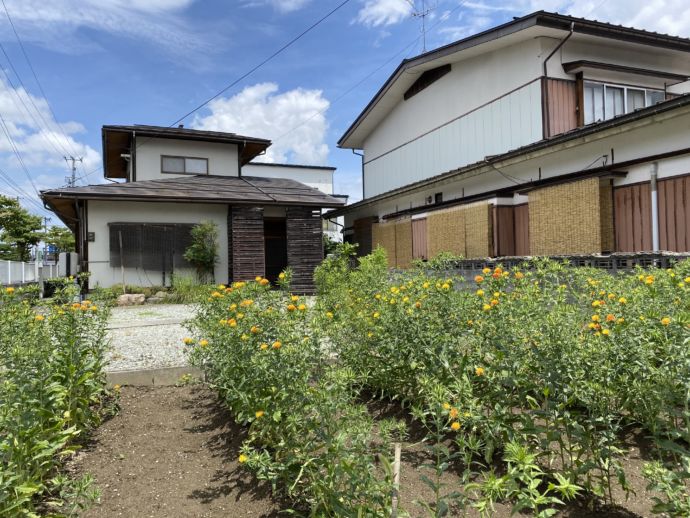 山形県河北町の移住体験住宅の外観