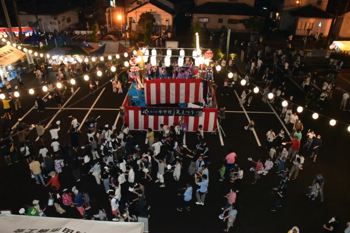 角田市の夏祭りの様子