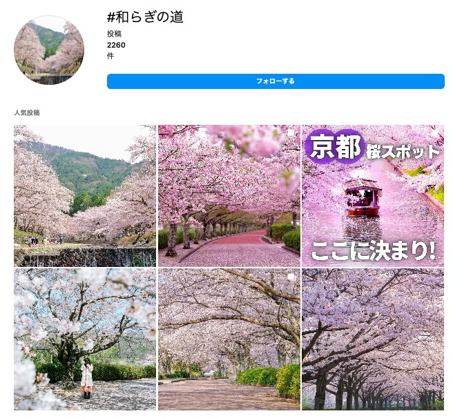 和らぎの道のインスタキャプチャ