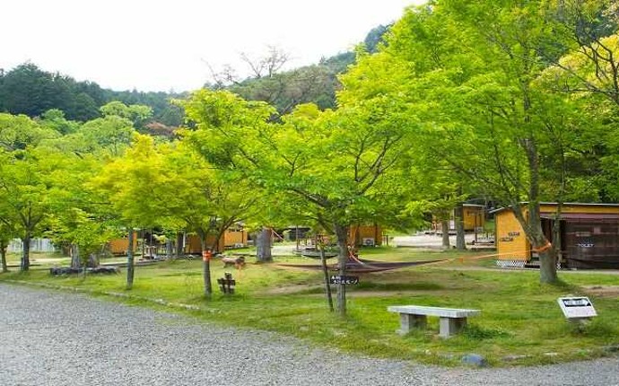 かもしかオートキャンプ場の春から夏にかけての様子