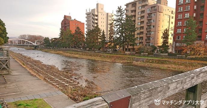 梅の橋からの景色