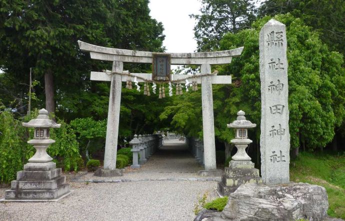 滋賀県大津市にある神田神社の鳥居