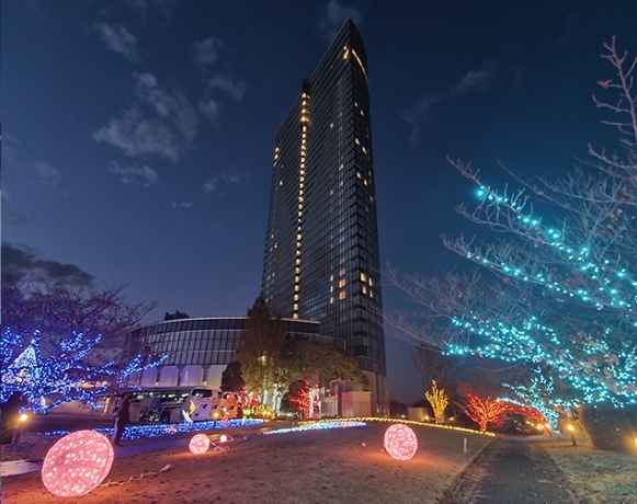 滋賀県大津市にある「びわ湖大津プリンスホテル」で開催中のイルミネーション