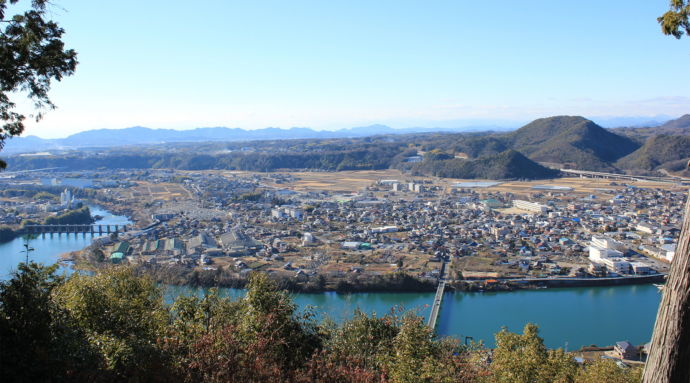 川辺町の全景