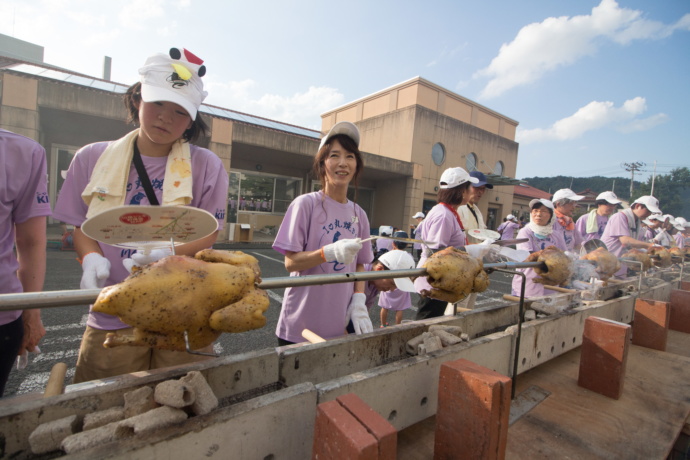 川俣シャモまつりの様子