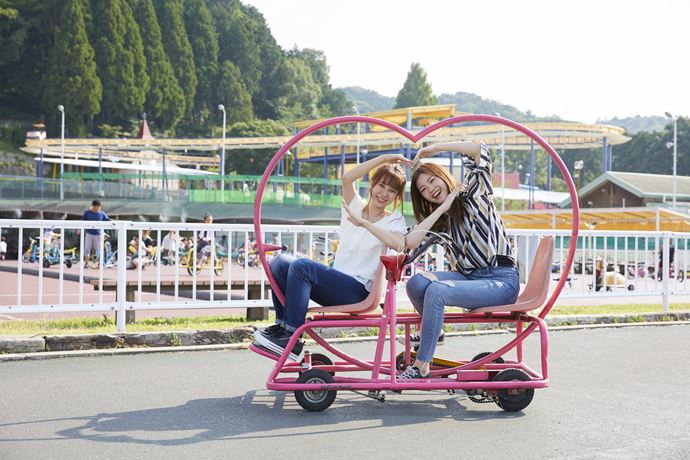 関西サイクルスポーツセンターのハート型変わり種自転車