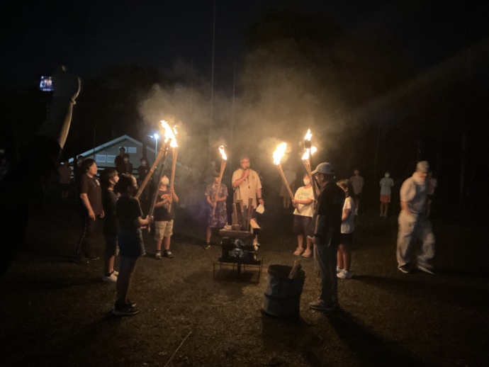 桂川町の体験学習「セカンドスクール」の夜の行事