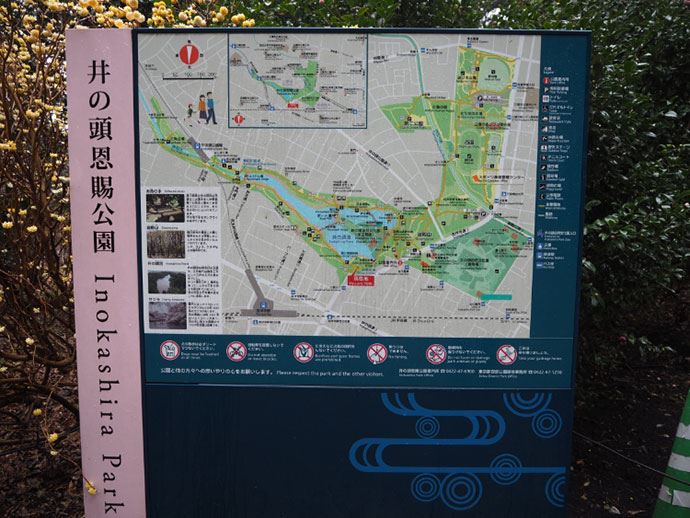 井の頭公園の地図