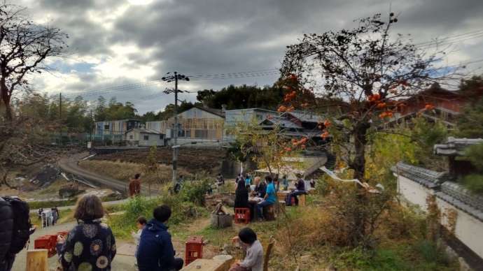 瓶原地域で開催しているアートイベントの様子