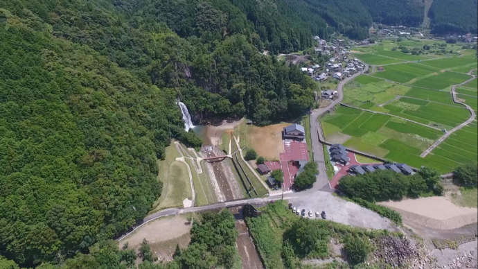 上空から見たキャンプ場