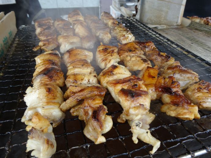 マンボウの串焼き