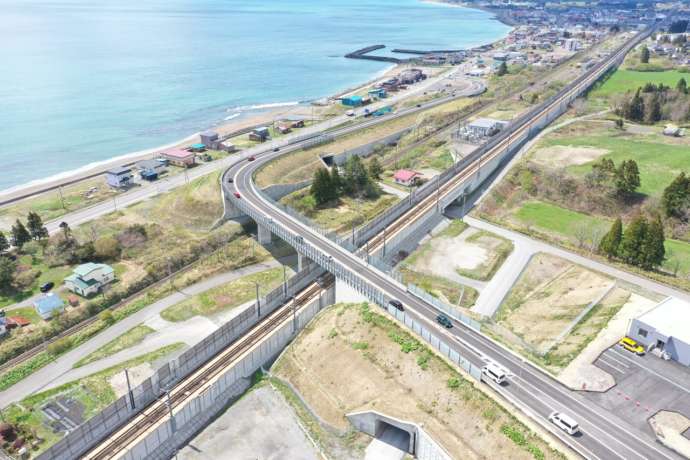 北海道木古内町内にある木古内IC