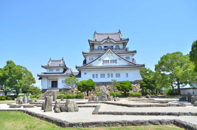 岸和田市にある岸和田城の外観