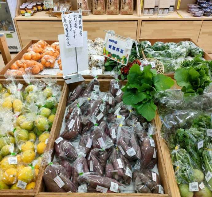 直売所で販売しているお野菜や果物