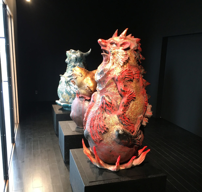 茨城県北茨城市にあるギャラリー期待場に展示されているアート作品