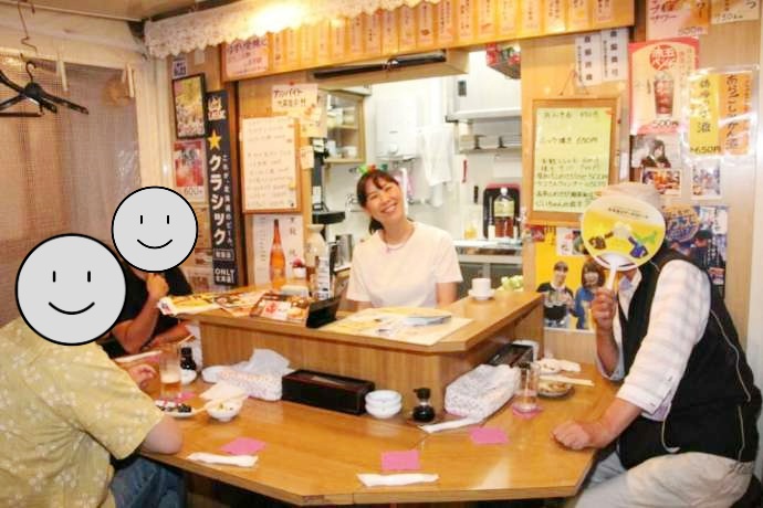 北海道帯広市の「北の屋台」にある北子の店内の様子