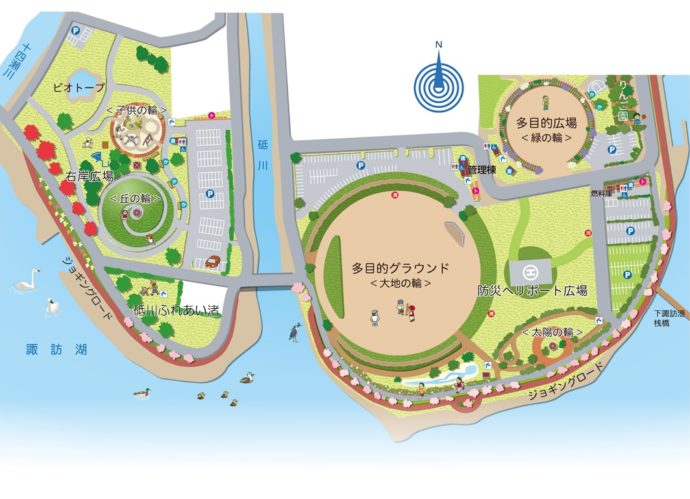 赤砂崎公園の地図