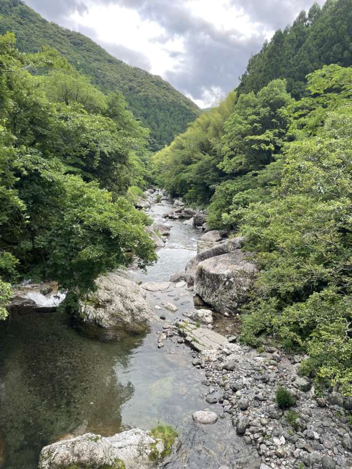 土佐山地区にある鏡川の源流