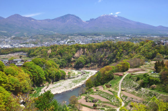 小諸市の全景