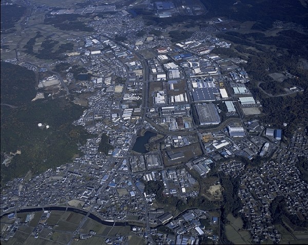 空から見た湖南工業団地