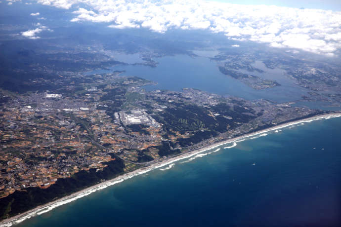 上空から見た湖西市