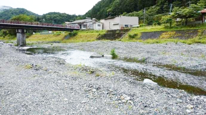 小菅フィッシングビレッジの川上流部