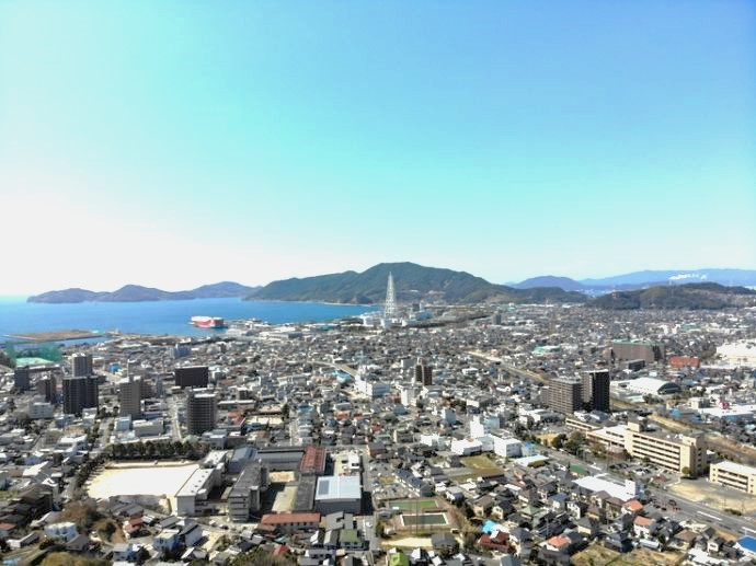 下松市の航空写真