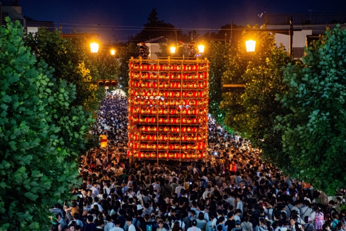 提灯祭りの提灯山車