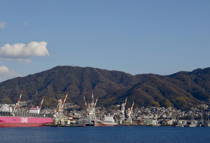 広島県呉市の呉港風景