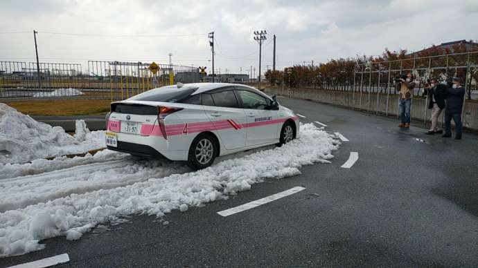 黒部市の雪道講習