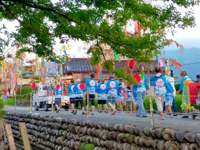 富山県無形民俗文化財の七夕流し