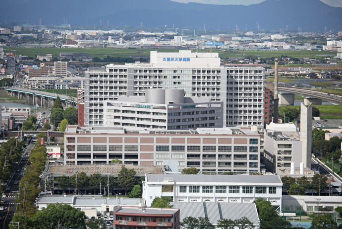 久留米大学病院の全景