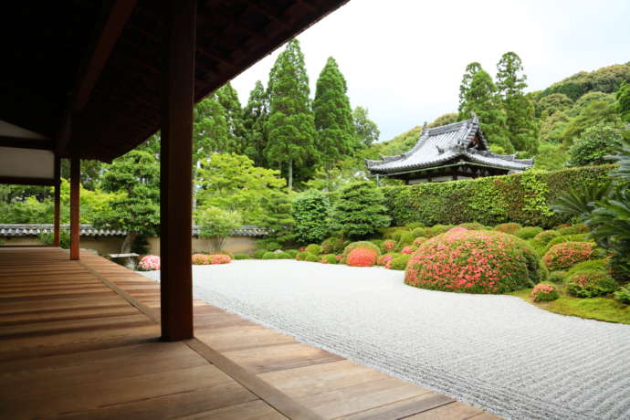 京都府京田辺市にある酬恩庵一休寺の庭